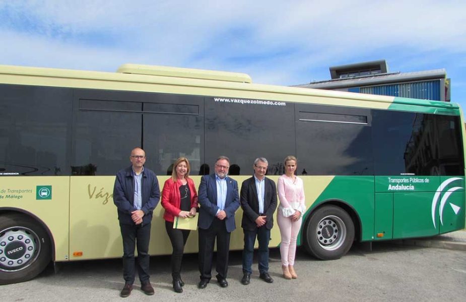 Presentación autobuses Vázquez Olmedo