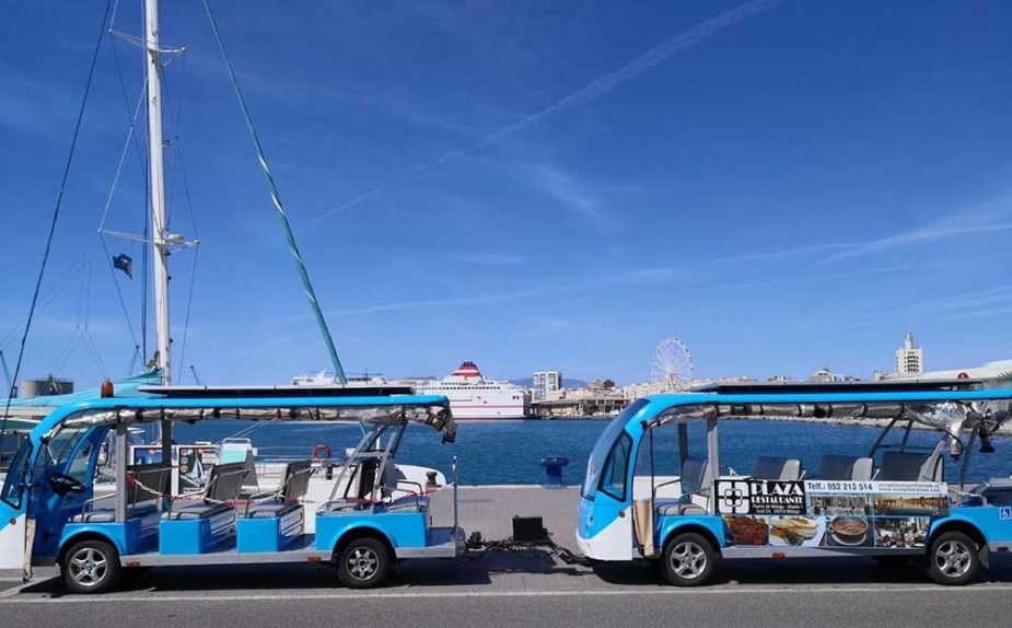 Trenes turísticos en el Puerto de Málaga