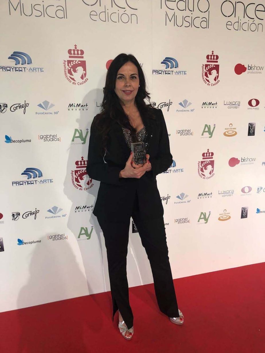 Marisa Zafra en los Premios de Teatro Musical