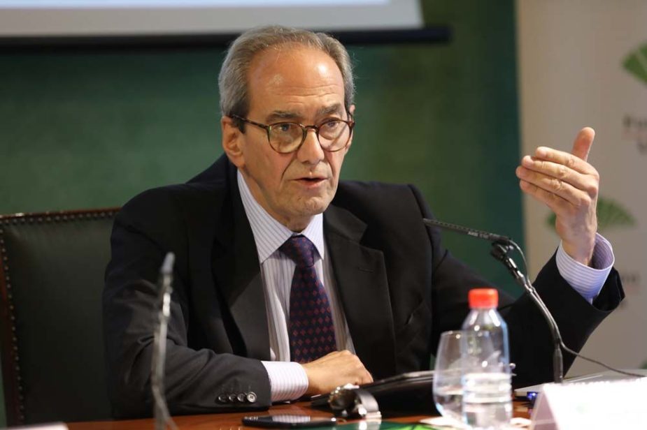 José Manuel González-Páramo, consejero ejecutivo y responsable global de economía, regulación y relaciones institucionales de BBVA, en la conferencia sobre ‘Los retos de la economía española’