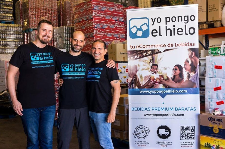 Tres de los cuatro socios de "Yo Pongo el Hielo".