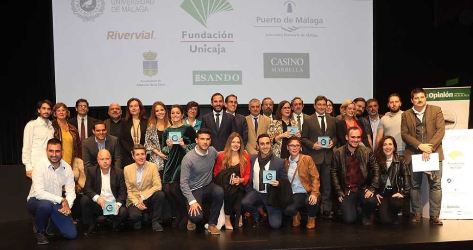 Galardonados en los Premios Enterprise de La Opinión de Málaga