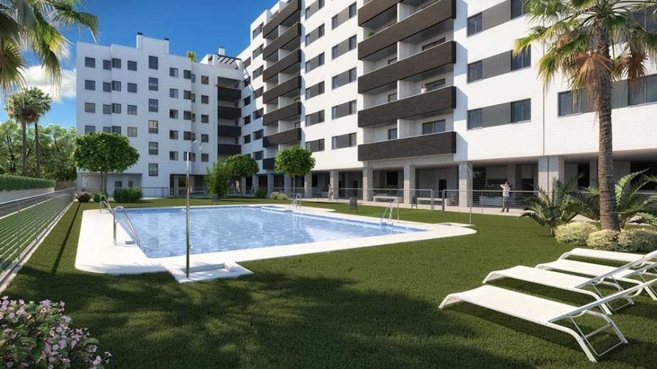Promoción que Habitat inmobiliaria tiene actualmente en Málaga.