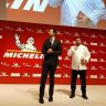 Dani García recibiendo su tercera Estrella Michelin.