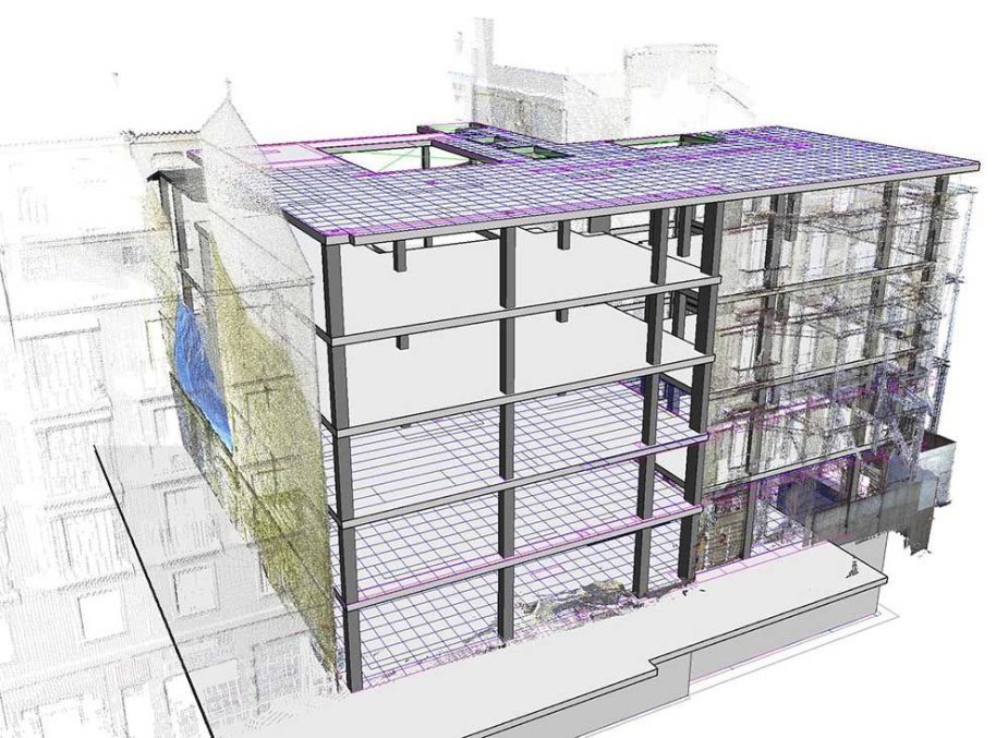 Estructura de un edificio.