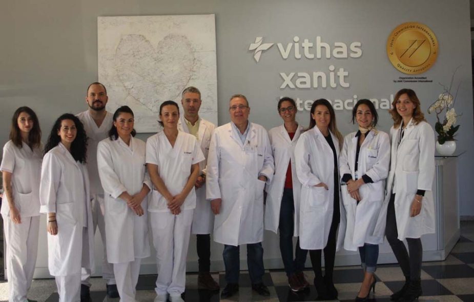 Equipo de Hematología del Hospital Vithas Xanit Internacional