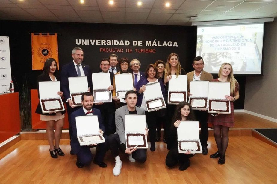 Galardonados por la Facultad de Turismo de la UMA