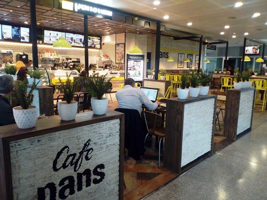 Café Pans & Company en el Aeropuerto de Málaga.