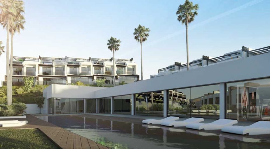 Recreación del interior de la promoción Vanian Valley de AEDAS Homes en Estepona.