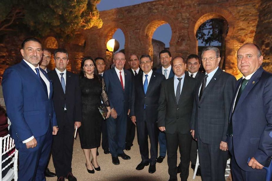 Visita del presidente de Honduras a Málaga.