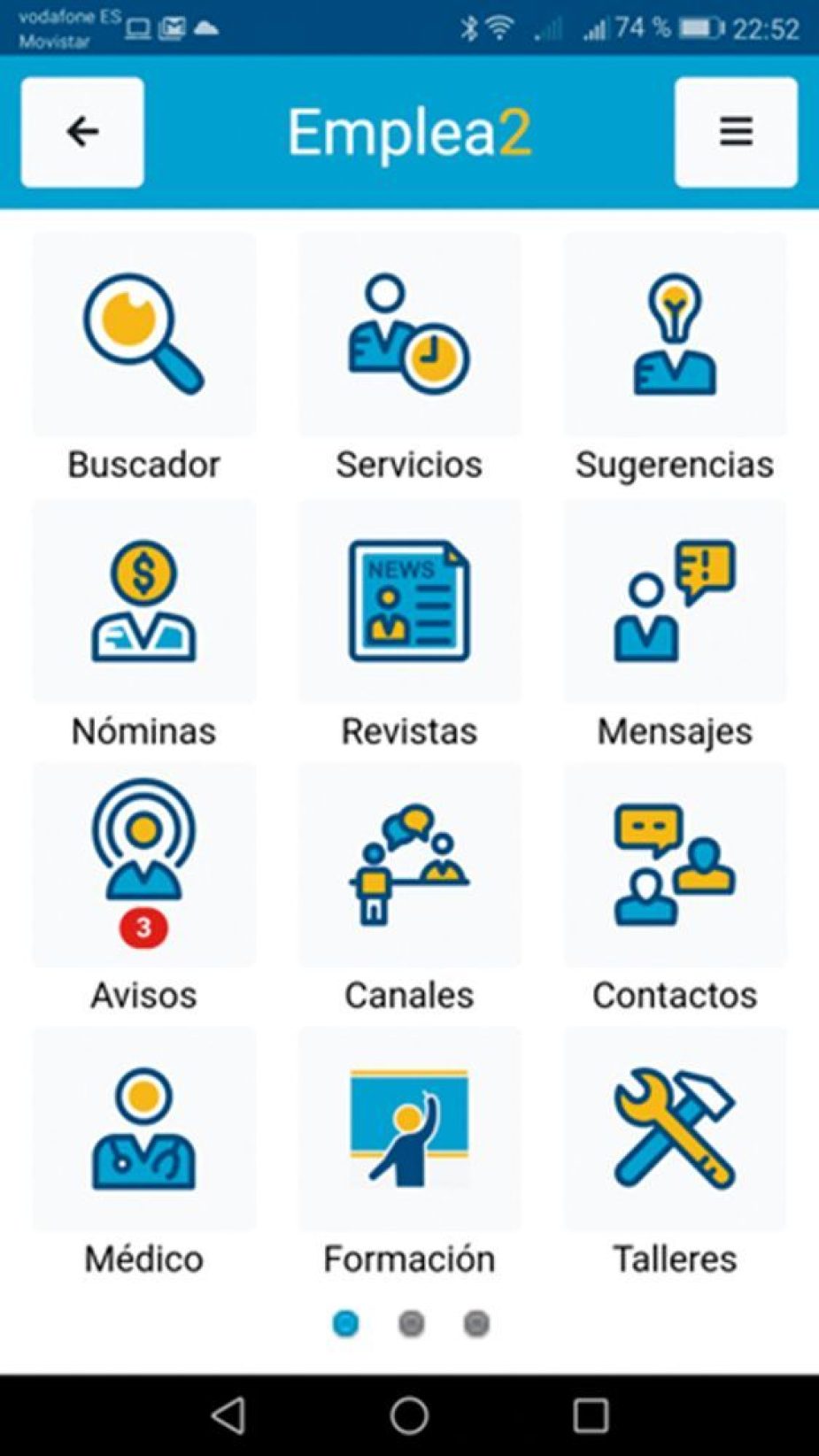 Imagen de la aplicación de la EMT Emplea2.