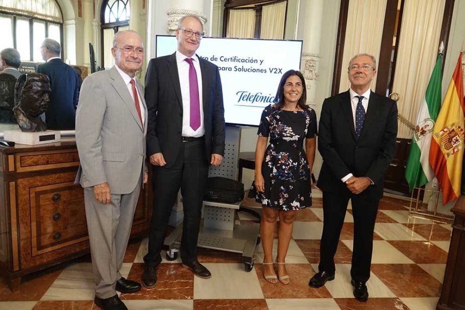 Presentación del primer centro de pruebas sobre tecnología 5G en Málaga.