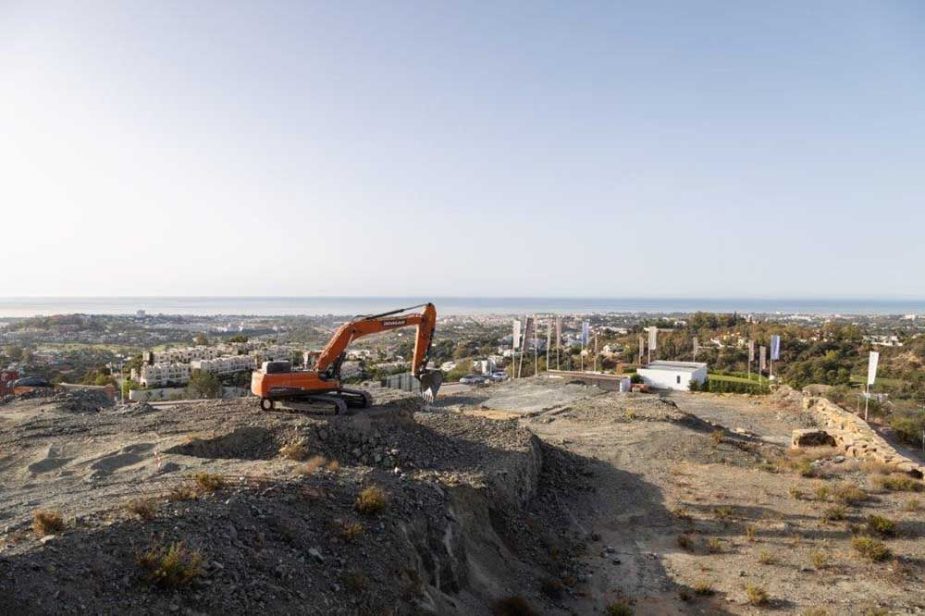 Trabajos de construcción.