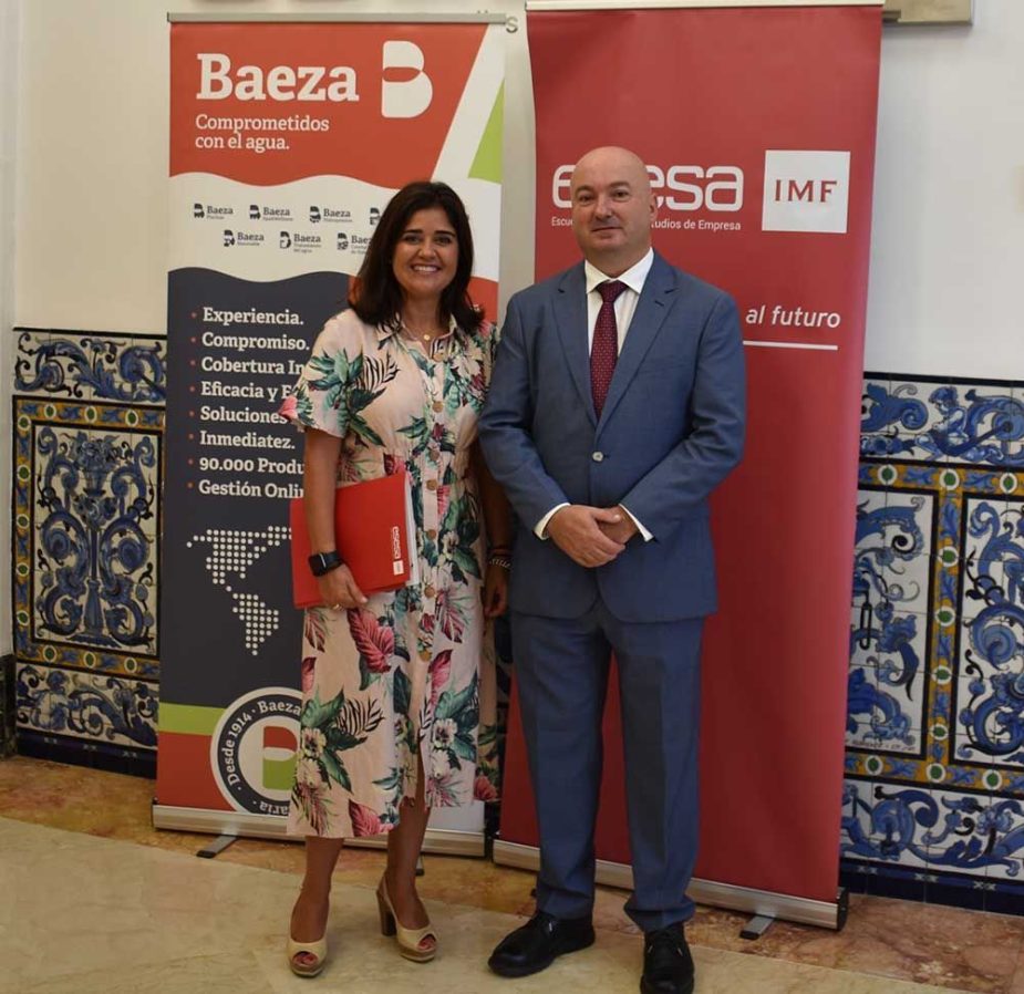 Belén Jurado, directora de ESESA con Patricio Baeza, consejero delegado de Grupo Baeza