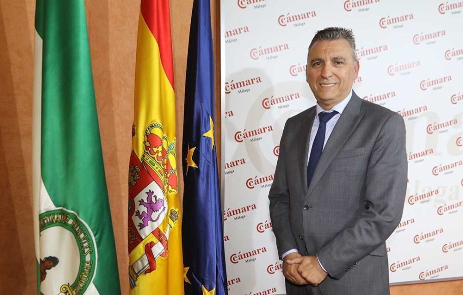 Sergio Cuberos, nuevo presidente de la Cámara de Comercio de Málaga.