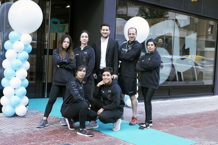 Equipo del club Synergym en Euskadi.