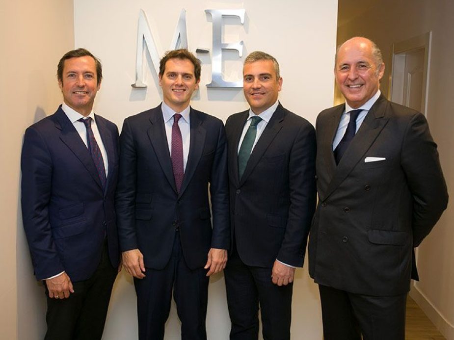 Eugenio Martínez-Echevarría, Albert Rivera, Vicente Morató y Rafael Martínez-Echevarría