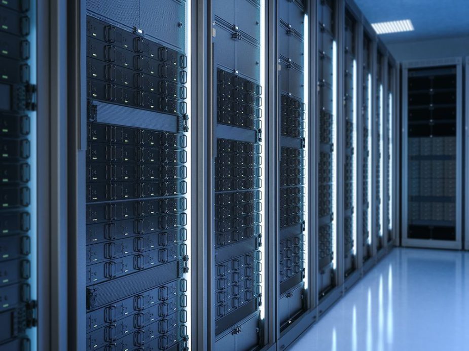 Interior de un Data Centers.