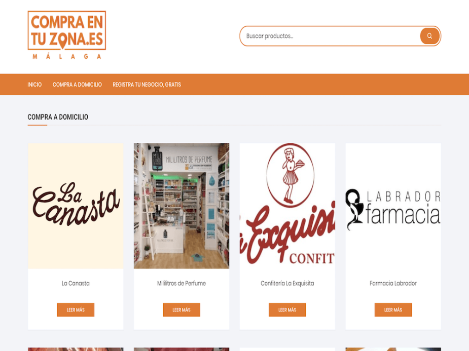 Portal web de "Compraentuzona.es"