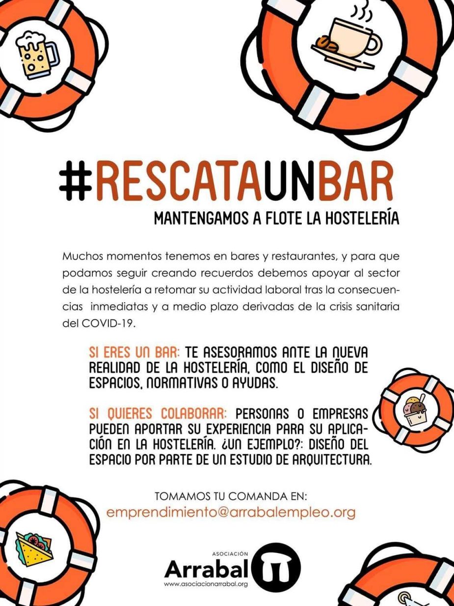 Campaña de Arrabal-AID dirigida al sector hostelero.