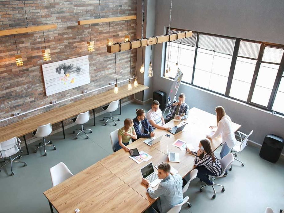 Espacio de coworking.