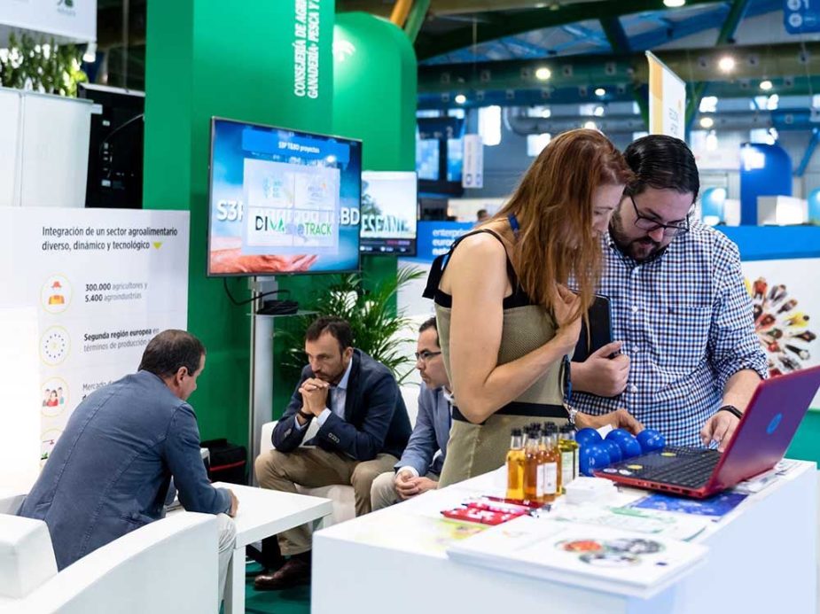 Zona expositiva Startup Europe Smart Agrifood Summit 2019