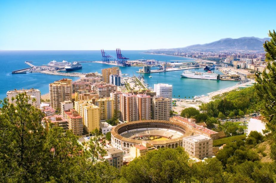 Málaga: vistas desde Gibralfaro.