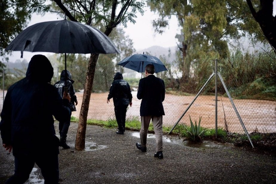 lluvias en Málaga