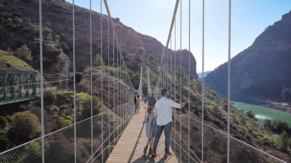 caminito del rey puente colgante