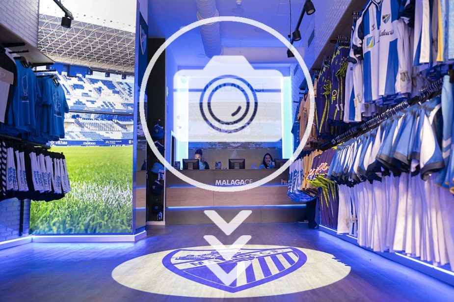 málaga cf tienda en calle larios