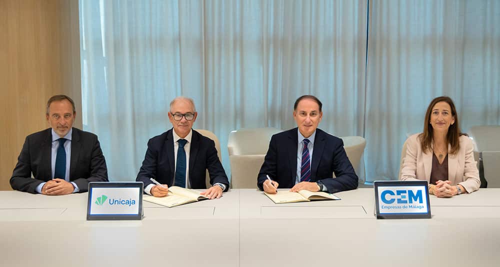 Unicaja CEM convenio financiación empresas Málaga 2025