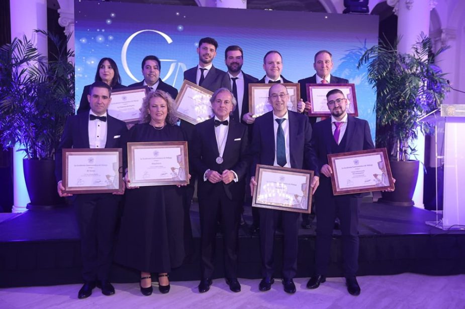 Reconocimiento a restaurantes y profesionales que impulsan la gastronomía malagueña como motor económico