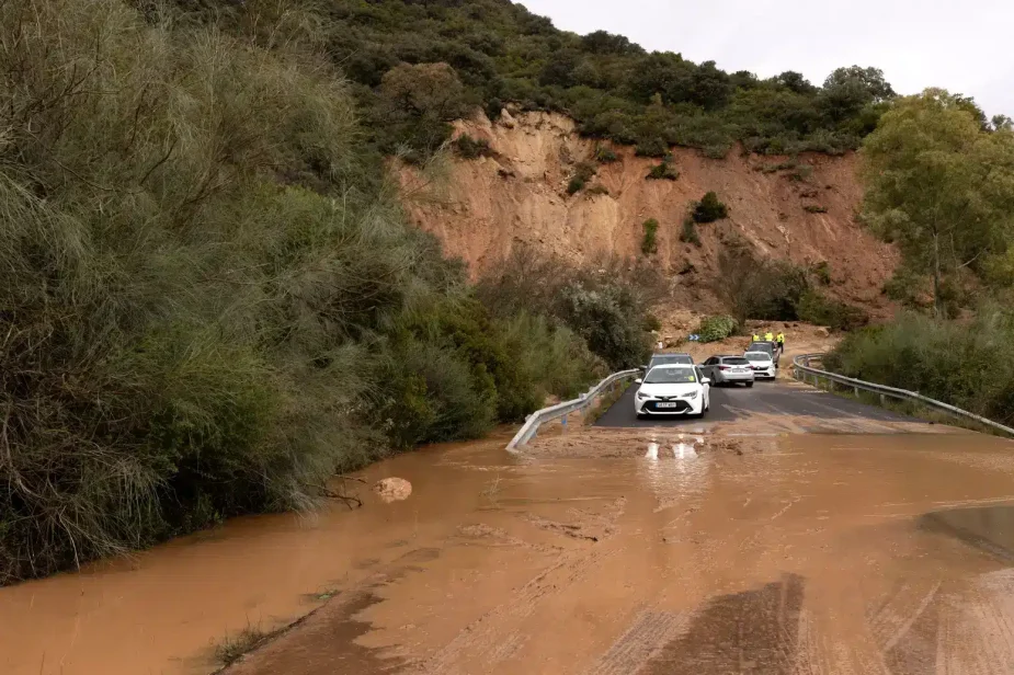 daños carreteras Andalucía borrasca