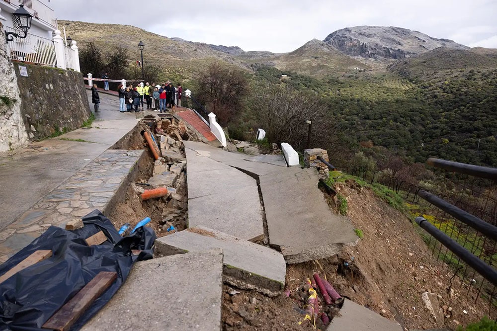 daños carreteras Andalucía borrasca