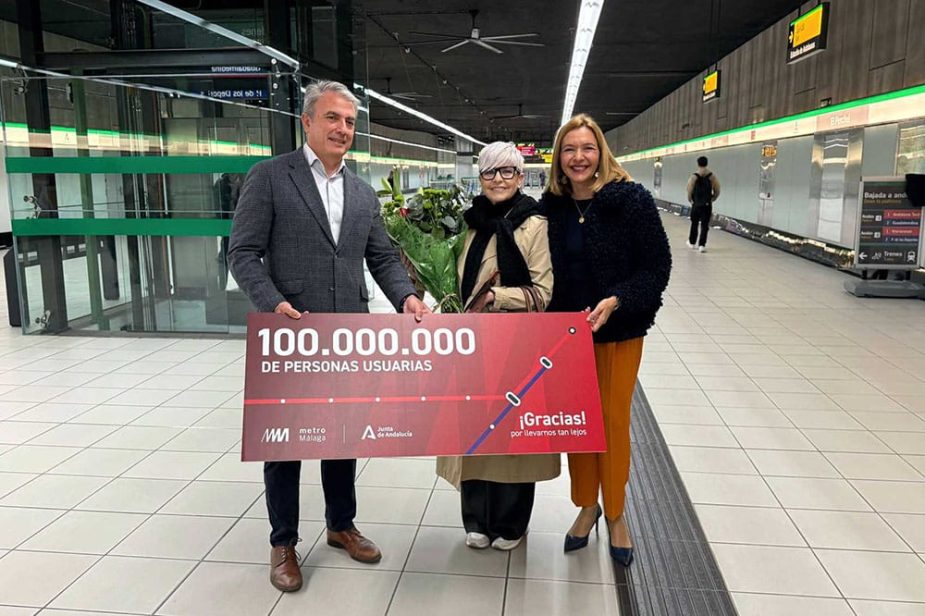 Metro de Málaga 100 millones viajeros