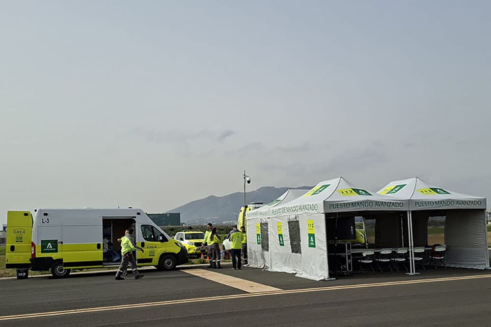 simulacro aeropuerto Málaga