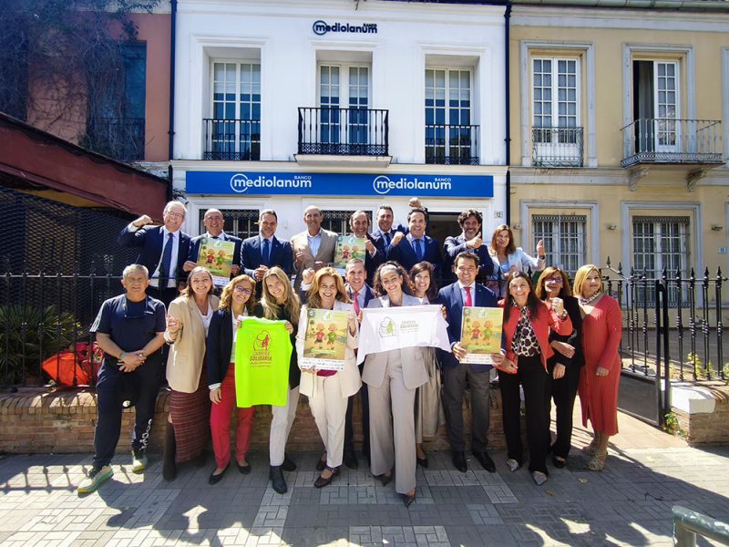 Presentación de la carrera solidaria en Málaga.