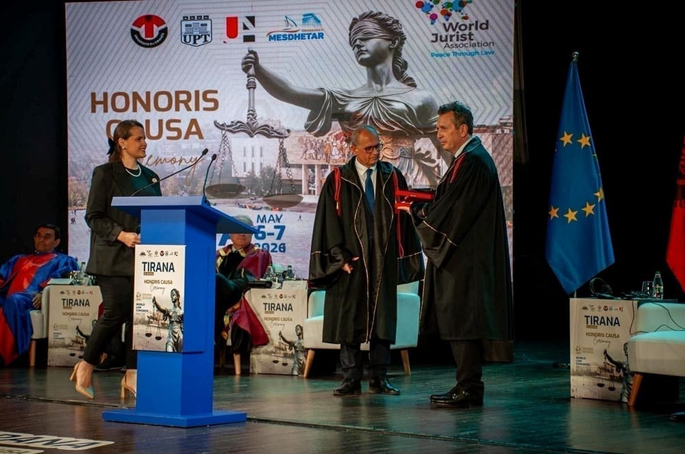 Javier Cremades Doctorado Honoris Causa Albania