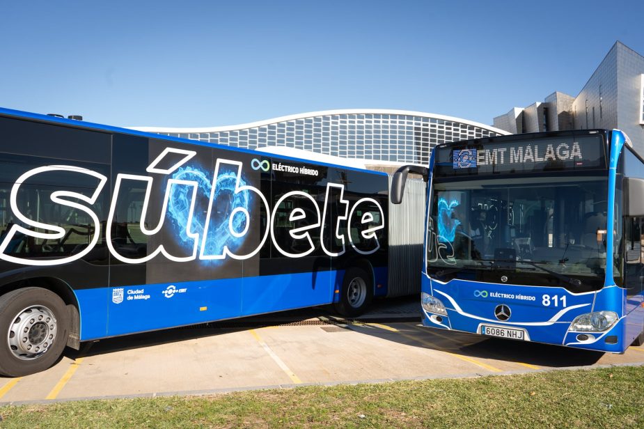 Nuevos autobuses para la flota de vehículos de la EMT de Málaga.
