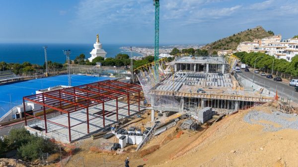 Obras del nuevo IES Benalmádena, en Málaga.