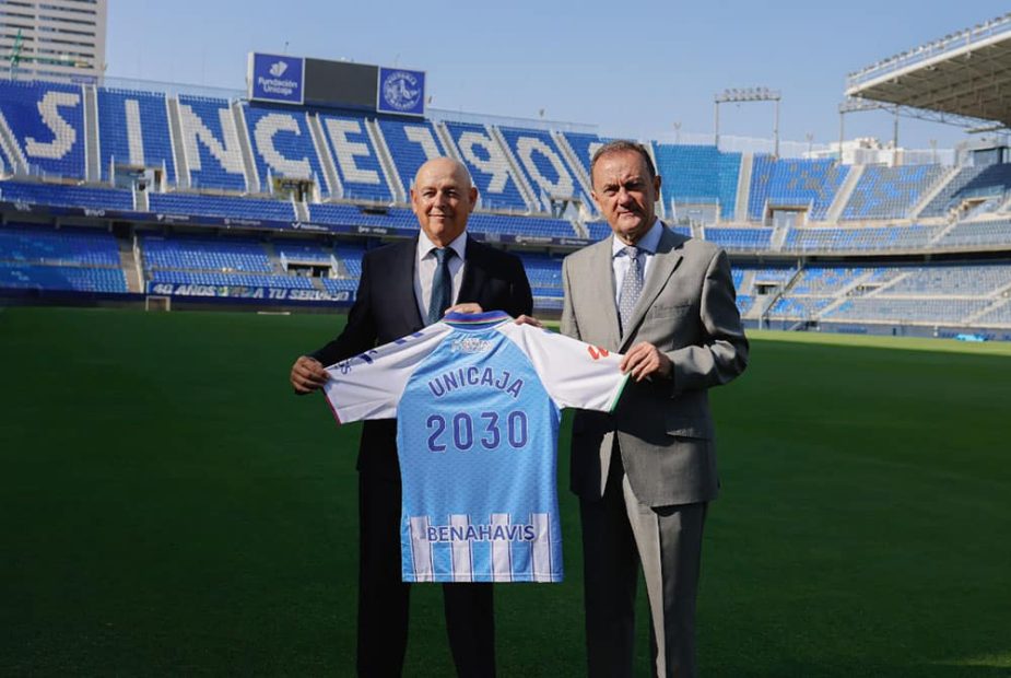 Unicaja y Málaga CF renuevan su alianza de colaboración.