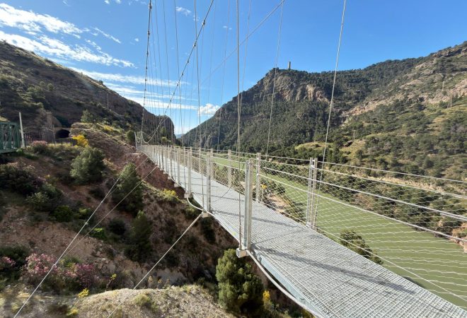 Puente colgante del Caminito del Rey.