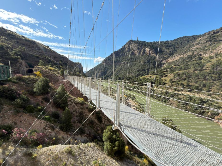 Puente colgante del Caminito del Rey.