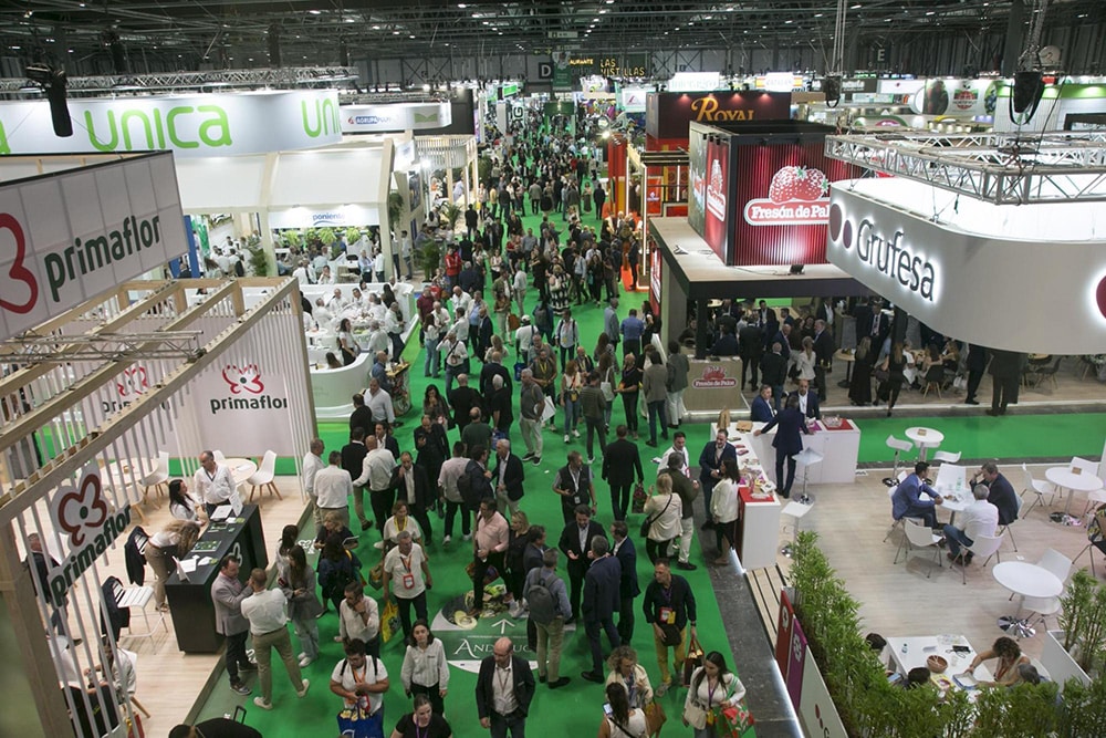 Vista general de los pabellones de Fruit Attraction en IFEMA Madrid.