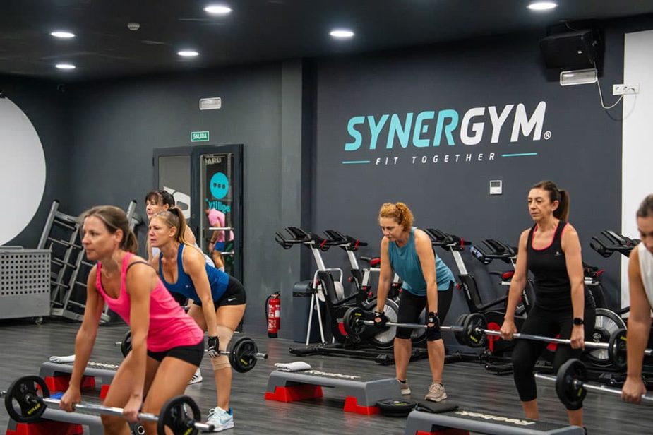 Instalaciones de un gimnasio de la cadena Synergym.