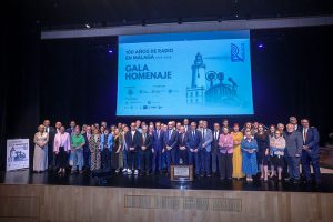 Celebración del centenario de la radio en Málaga.