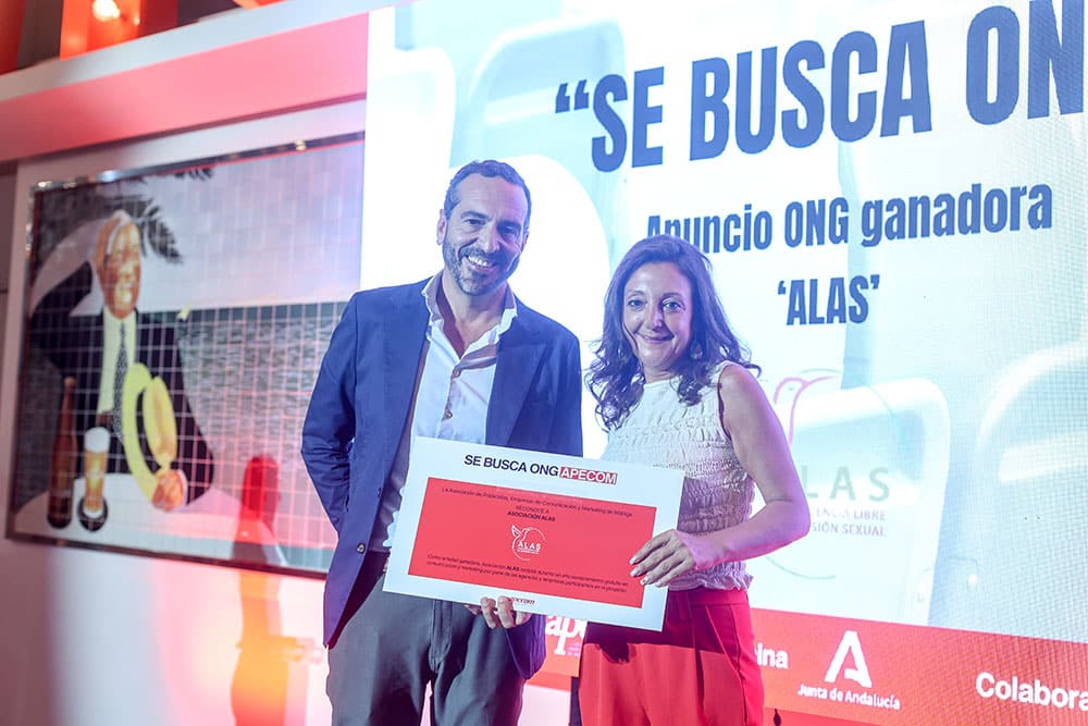 Evento APECOM con el portero del Málaga CF.